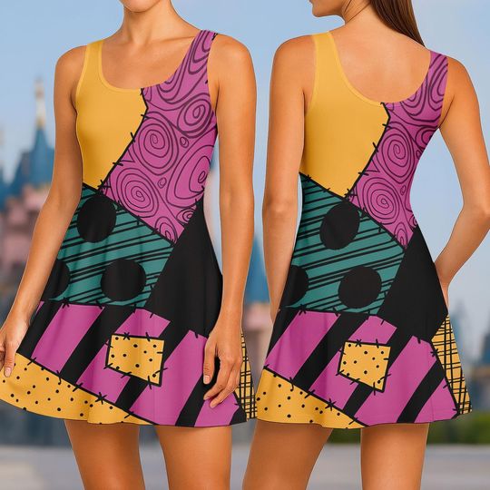 Disney Sally Skater Dress, Nightmare Before Christmas, Women Dress, Magic Kingdom, Disneyworld Costume, Disneyland Shirt, Gift For Her