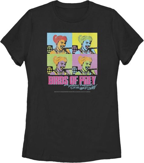 Discover Women's Birds of Prey Harley Quinn Pop Art T-Shirt