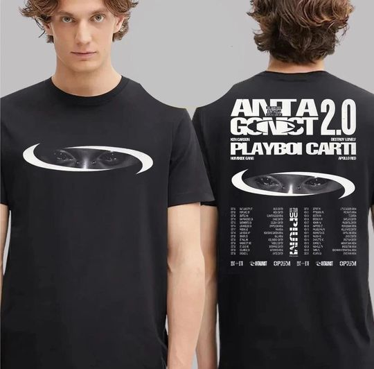 Discover Antagonist 2.0 Playboi Carti US Tour 2025 Poster T-Shirt