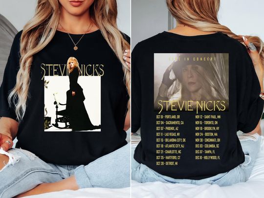 Discover Stevie Nicks 2025 Tour T-Shirt Vintage Rock Concert Unisex T-Shirt