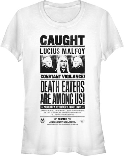 Discover Junior's Harry Potter Lucius Malfoy Caught Poster T-Shirt