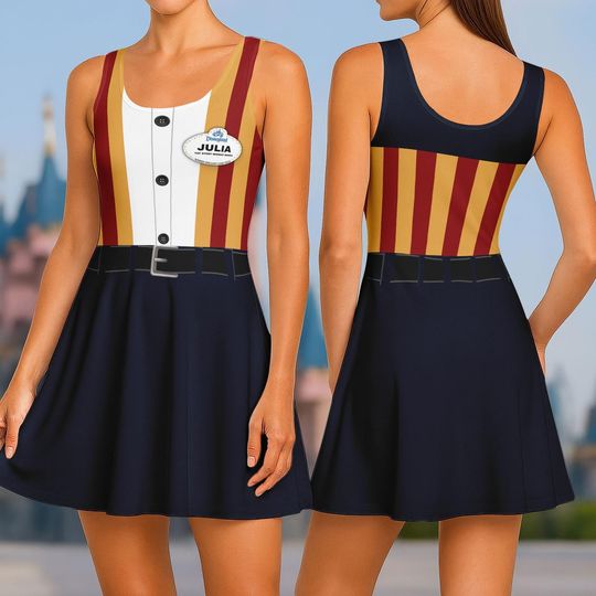 Discover Custom Pixar Toy Story Midway Mania Cast Member Dress, Disney Hollywood Studios, Disney Cast Member Skater Dress, Disney Women Dress