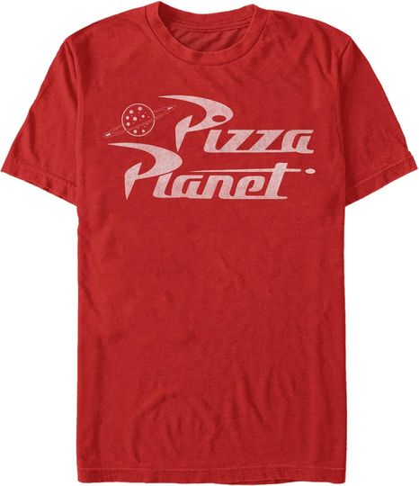 Discover Men's Toy Story Pizza Planet Logo T-Shirt