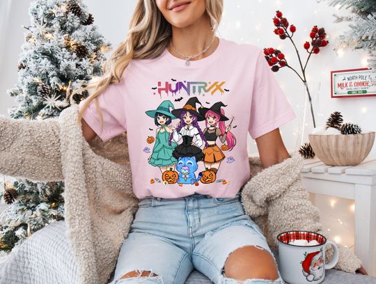 Discover Kpop Huntrix Halloween Shirt, Huntrix Put A Spell On Me Shirt