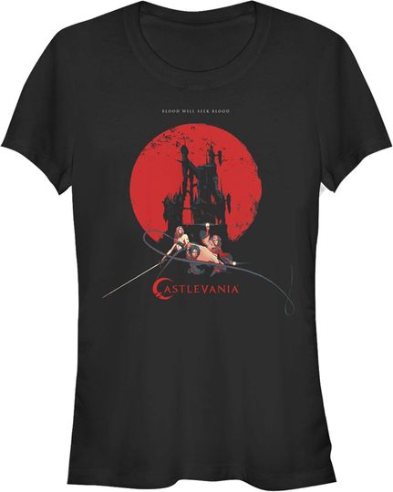 Junior's Castlevania Seek Blood Poster T-Shirt