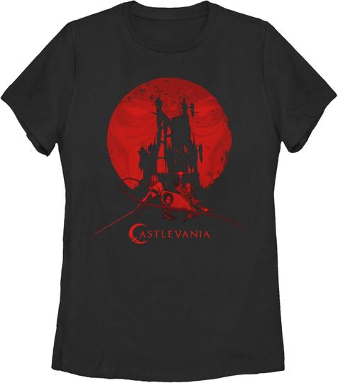 Women's Castlevania Blood Moon Silhouette T-Shirt