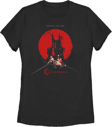 Women's Castlevania Seek Blood Poster T-Shirt
