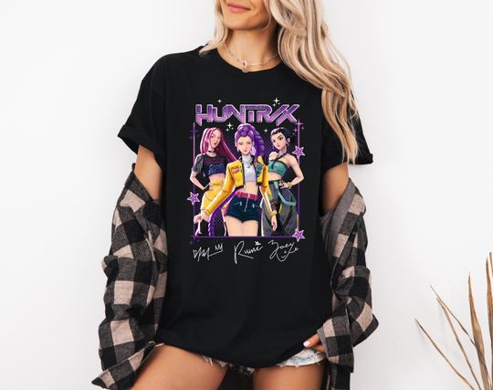 Discover Kpop Demon Hunters Shirt, Kpop idol group Shirt, Mira, Rumi, Joey Shirt