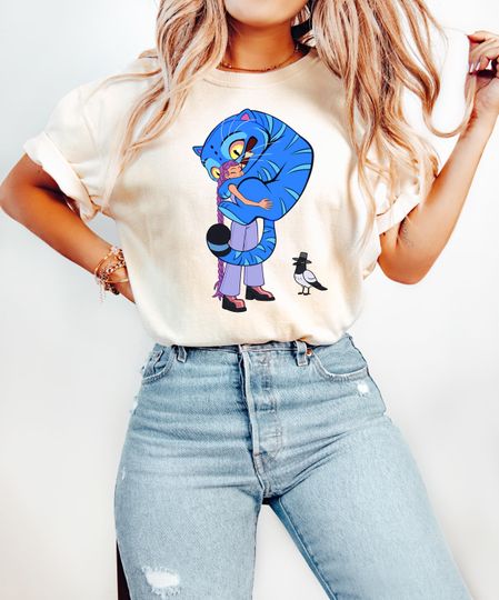 Discover Kpop Demon Hunters Tiger Love Shirt, Derpy the Tiger And Bird Demon Hunter Tiger Shirt