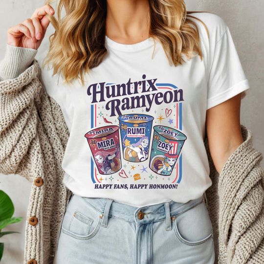 Discover Kpop Demon Hunters Shirt, Kpop idol group Shirt, Mira, Rumi, Joey Shirt