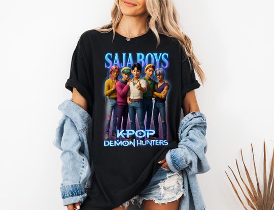 Discover Kpop Saja Boys Shirt, Jinu Manga Shirt, Kpop Huntrix Shirt, Demon Hunter Merch