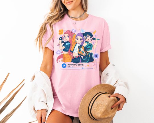 Kpop Mira Rumi Joey Singer Shirt, Huntrix Girl Band Sweatshirt, Kpop Idol GroupTee