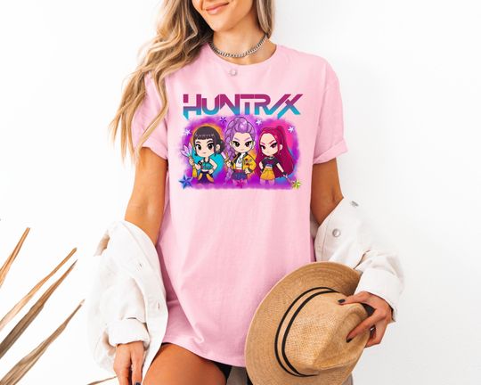 Discover Huntrix Shirt, Kpop Demon Hunters Shirt, Huntrix Girls T Shirt, Mira Rumi Joey Shirt