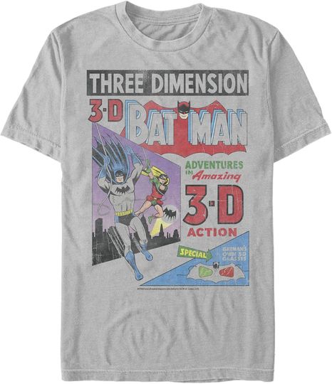 Discover Men's Batman 3D Vintage Comic Cover T-Shirt