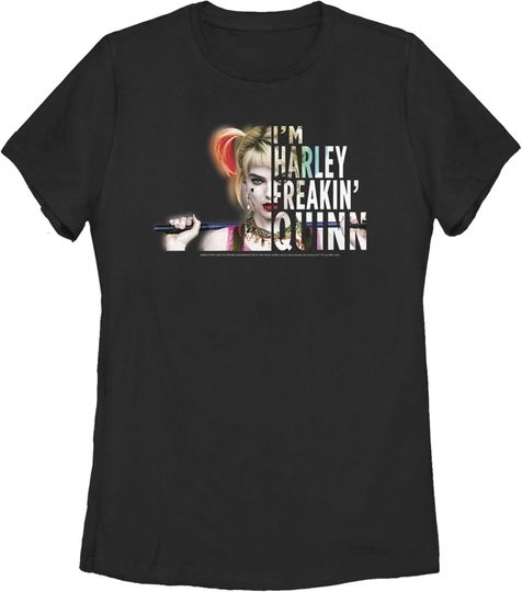 Discover Women's Birds of Prey Harley Freakin' Quinn T-Shirt