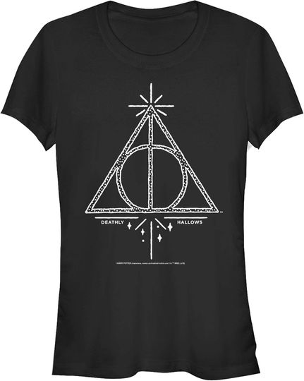 Junior's Harry Potter Deathly Hallows Symbol T-Shirt