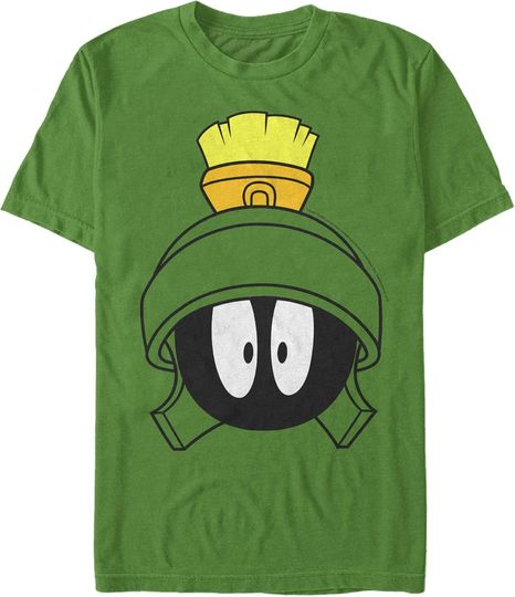 Men's Looney Tunes Marvin The Martian Helmet T-Shirt