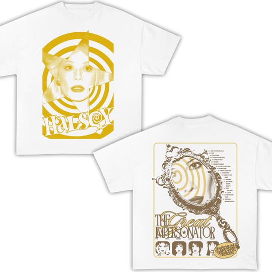 Discover Halsey Album Music Tour 2025 Vintage Double Sided T-Shirt