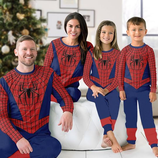 Discover Disney Spider Costume Matching Family Pjs, Spider Hero Halloween Party Shirt, Spider Suit Cosplay, Superhero Group Matching Tee