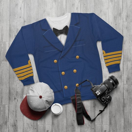 Captain Mickey Long Sleeve Shirt, Captain Cruise Line Costume, Michel Mouse Cosplay, Disney Event Running Outfits, Vacation Themes Park