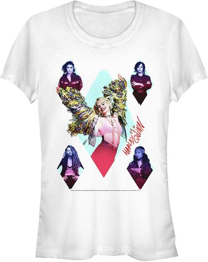 Junior's Birds of Prey Harley Diamond Team T-Shirt