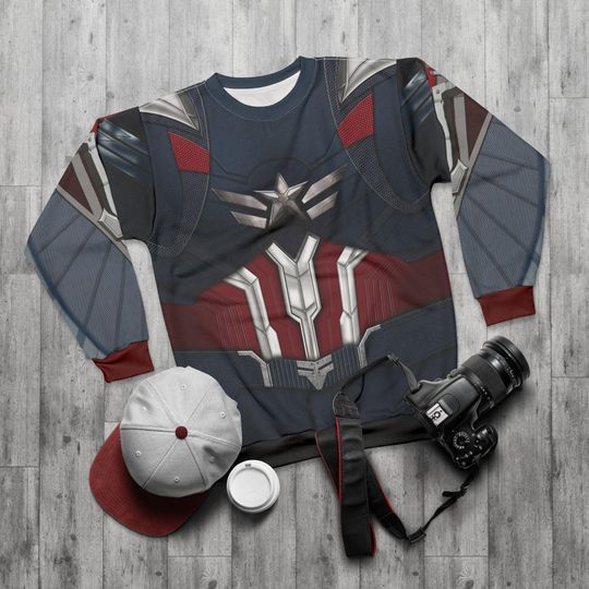 Captain America Long Sleeve Shirt, Brave New World Outfit, Disney Superhero Costume, Marvel Movie Fan Apparel Gift, Comic-Con Cosplay