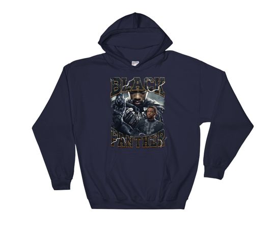 Discover Marvel Famous Cool Super Hero Black Panther Poster Hoodie Sweatshirt Pullover S-M-L-XL-XXL-3XL-4XL-5XL Oversized Men Women Unisex 7001