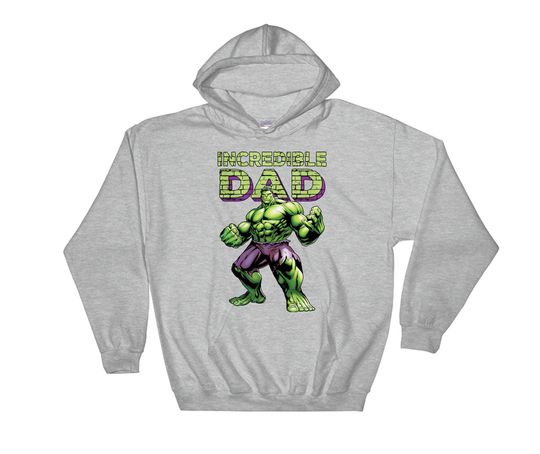 Discover Marvel Incredible Dad Hulk Cosplay For Father Poster Hoodie Sweatshirt Pullover S-M-L-XL-XXL-3XL-4XL-5XL Oversized Men Women Unisex 6947