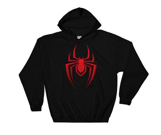 Marvel Spider Man Miles Morales Game Spider Icon Hoodie