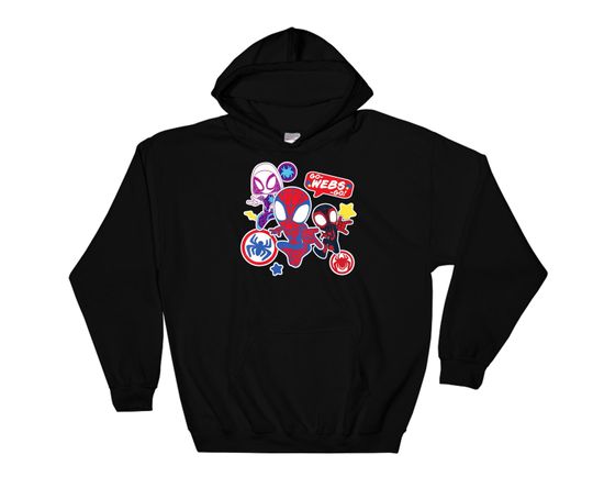 Marvel Spidey And His Amazing Friends Go Webs Go Boys Hoodie