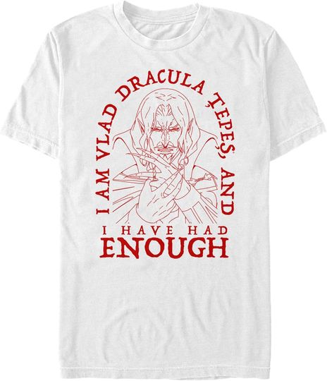 Fifth Sun Men's Castlevania Had Enough Vampire T-Shirt