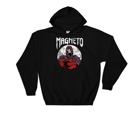 Marvel X Men Magneto Classic Retro Rock Band Graphic X Hoodie