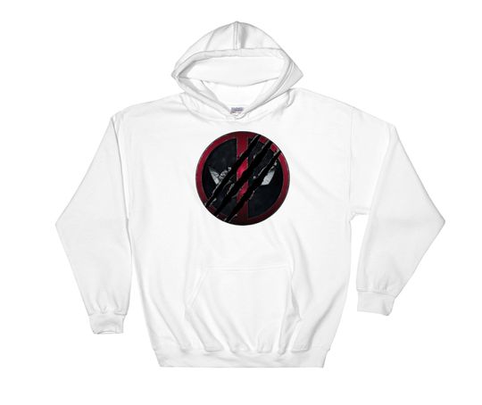 Marvel Studios Deadpool Wolverine Claws Slashed Icon Hoodie