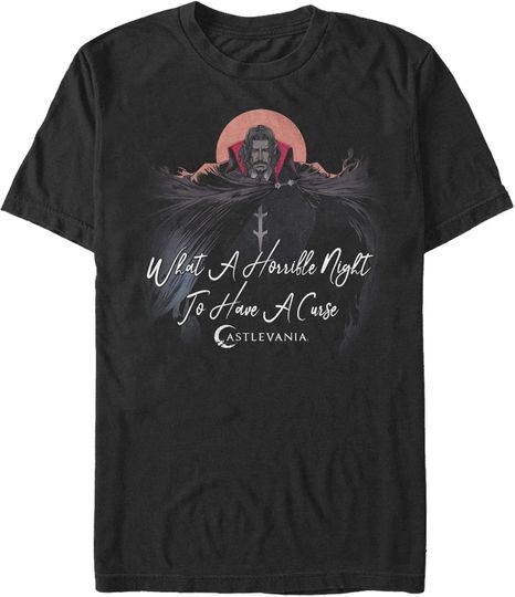 Men's Castlevania Dracula Horrible Night for Curse T-Shirt