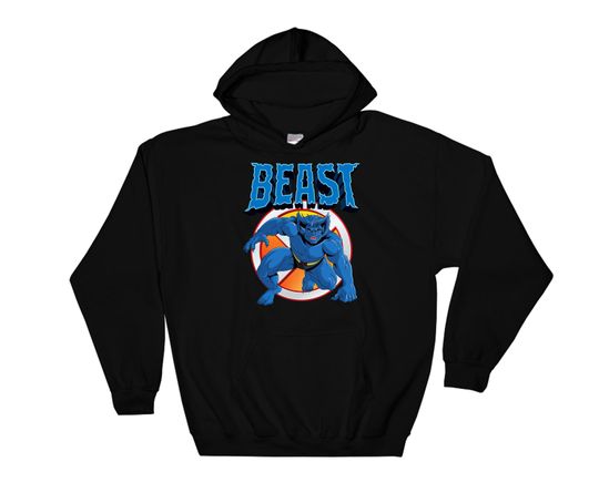 Marvel X Men Beast Retro 90s Marvel Comics Party Gift Hoodie