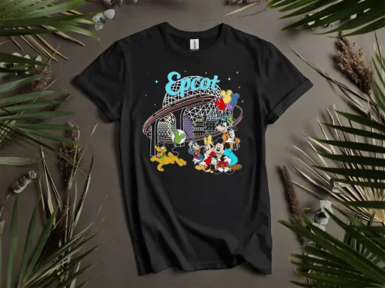 Discover Disney Epcot Mickey Mouse & Friends T-Shirt Men Women Unisex