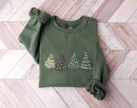 Discover Christmas Tree Sweatshirt, Winter Sweatshirt, Holiday Sweaters For Women, Christmas Gift