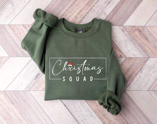 Discover Christmas Squad Sweatshirt, Christmas Party Sweatshirt, Christmas Matching, Christmas Gift