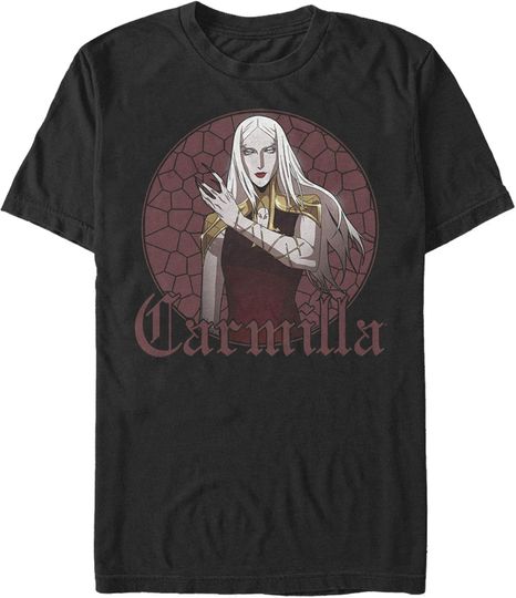 Fifth Sun Men's Castlevania Carmilla Glass Frame T-Shirt
