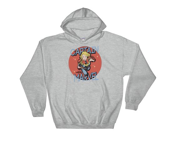 Discover Marvel Parody Captain Marvel Film Figure Poster Super Hero Hoodie