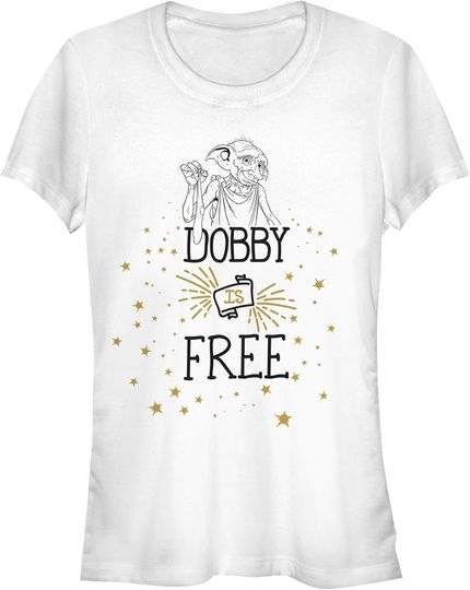Junior's Harry Potter Dobby is Free T-Shirt