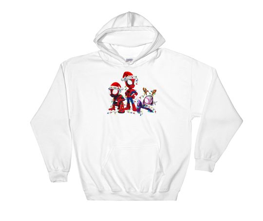 Marvels Spidey And His Amazing Friends Christmas Lights Hoodie