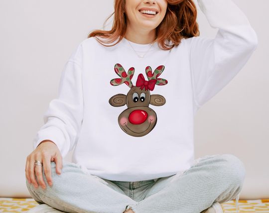 Discover Merry Christmas Sweatshirt, Reindeer Christmas Sweatshirt, Christmas Sweater, Xmas Gift, Christmas Family Gift, Santa Sweater