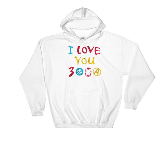 Discover Marvel Avengers Endgame I Love You 3000 Drawing Marvel Hoodie