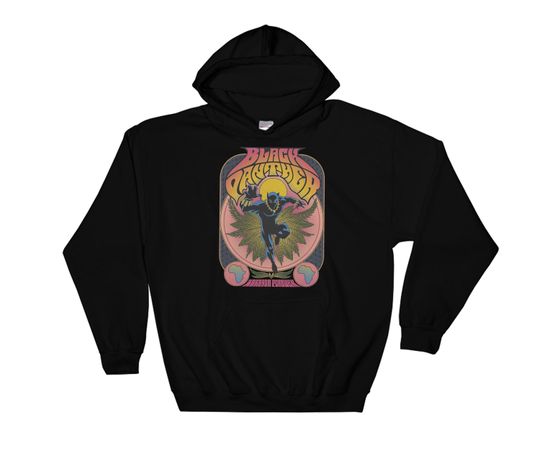 Marvel Black Panther Vintage 70s Poster Style Marvel Hoodie