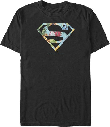 Fifth Sun Men's Superman Tropical Shield Logo T-Shirt