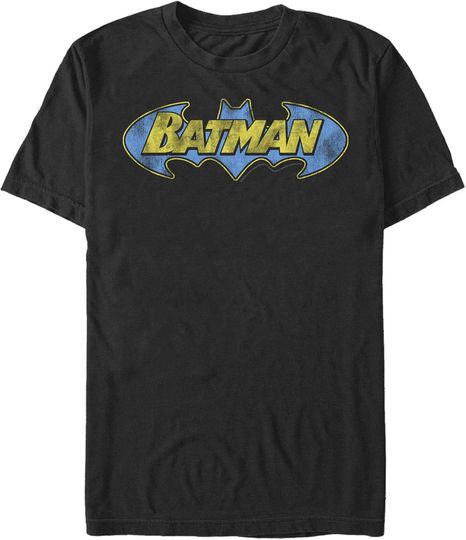 Discover Men's Batman Logo Retro Wing T-Shirt