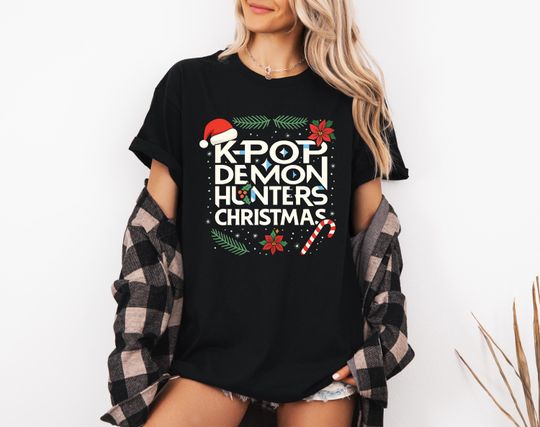 Kpop Demon Hunter Christmas Shirt, Vintage Huntrix Shirt, Huntrix Fan Shirt Gift