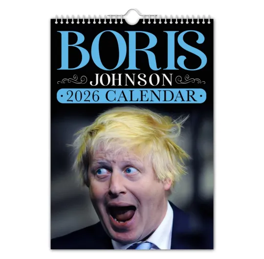 Discover Boris Johnson – 2026 Wall Calendar - Funny - Quirky - Christmas - Birthday
