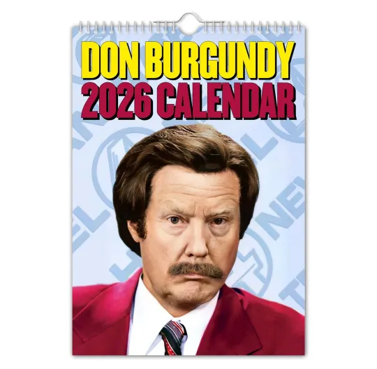 Discover 2026 Calendar - Dun Burgundy - Funny - Quirky - Christmas - Birthday